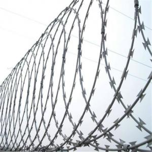 China Anti Rust Galvanizing Barbed Razor Wire Fencing Mesh 450mm Diameter on sale