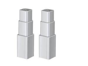 Wholesale Telescoping Height Adjustment Columns 3-Stage 6000N 24VDC IPX6 Silver / Black from china suppliers
