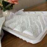 Business Class Airline Hemmed Cotton Hand Towel With Satin Stripe