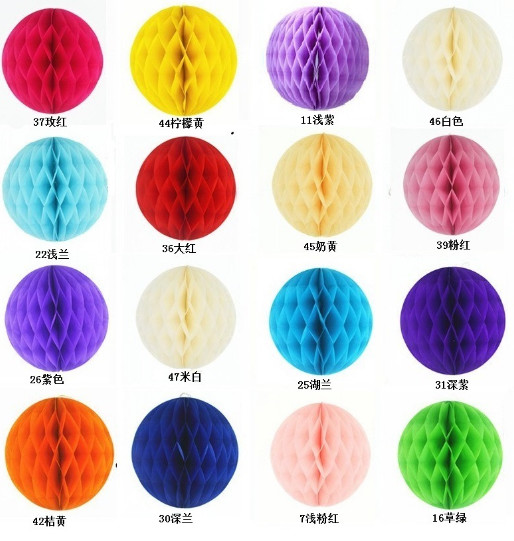 Honeycomb ball wedding wedding room supplies Europe and the United States paper ball export Round honeycomb wholesale