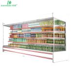 Modern Fan Cooling Shelf Open Chiller Fridge For Beverage / Fruit / Vegetable