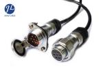 Coiled Trailer Security Camera Extension Cable , 7 Pin Curly Cable Extension