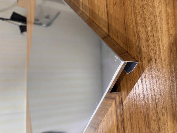 600x600mm Aluminum Metal Ceiling Non Perforation Aodnized Half Mirror Aluminum