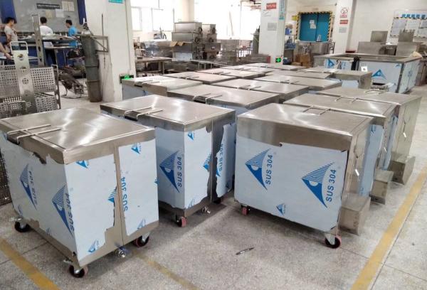 Fully Insulated Stainless Steel Soak Tank For Kitchen Utensil , Grease Filter