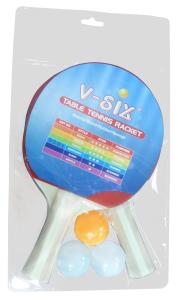 Wholesale Long Handle Table Tennis Bat Set With 3 Star ITTF Rubber 1.5mm Wood Board from china suppliers
