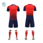 Quick Dry Material Soccer Uniform Set Standard Thickness Custom T Shirt Football
