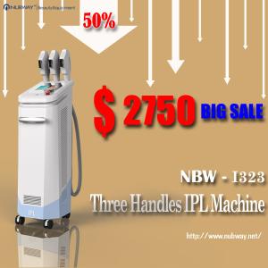 Wholesale Hot seller!!! 50% discounts off! multifunctional 3 handles ipl laser hair removal machine from china suppliers