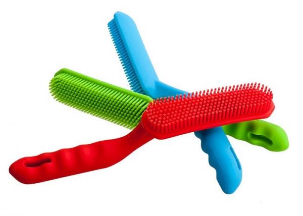 Quality Lightweight 27.5CM Dog Grooming Brush Silicone Cleaner Accessories Eco Friendly for sale
