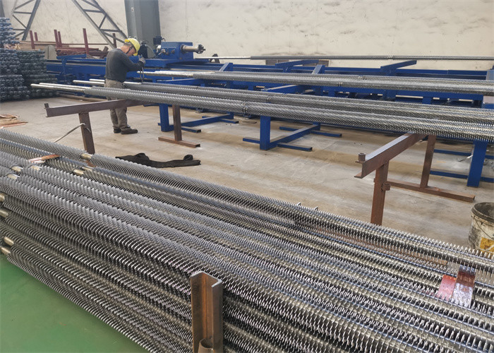 High Heat Transfer Performance Boiler Fin Tube Serrated Spiral Radiator Efficient Custom