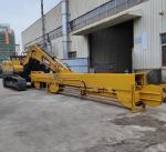 long reach telescopic boom for grabbing gravel