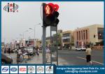 Led Lights Traffic Light Pole Traffic Signal Pole With Flange Connection