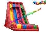 Plato Material Sewing Inflatable Dry Slide , Colorful Inflatable Commercial