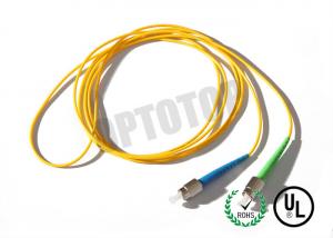 China 1F 1.6MM Custom Fc Fiber Patch Cord OS2 With Yellow Jacket , 85447000 HS Code on sale