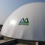 Roof Top Dual Membrane Gas Balloon Biogas Storage Balloon Quick Installation