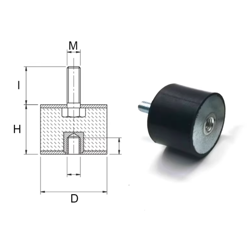 Rubber Shock Mounts Easy Installation Vibration Isolation Components for Industrial Machinery Automotive and Equipment