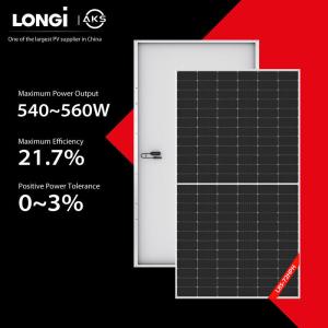 Wholesale 540W 545W Bifacial Solar Panel 550W 555W 560W Rooftop Solar Power System Transparent from china suppliers