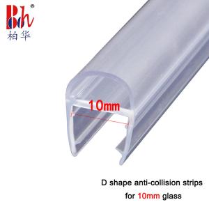 Wholesale Waterproof Shower Door Seal Strip D Shaped Anti Collision Transparent PVC Material from china suppliers