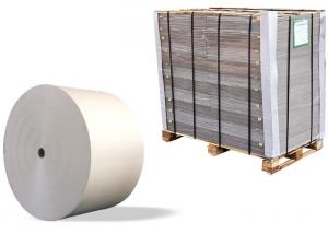 Foldable Unbleached Strawboard Paper two side grey in rolls and sheets