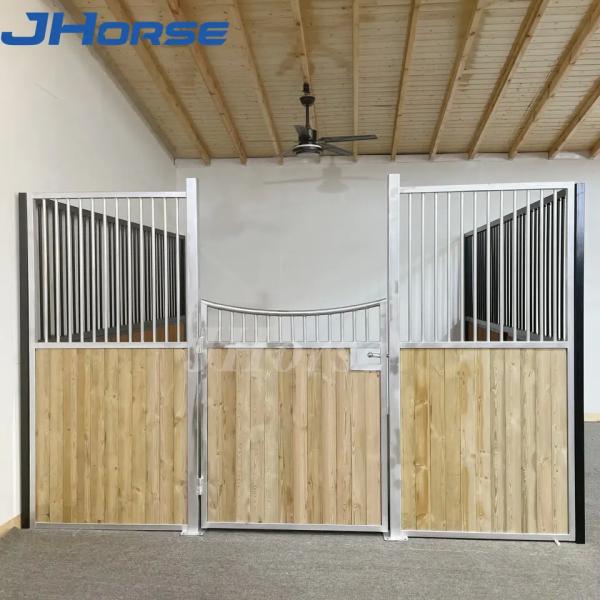 Economical Window Sliding Door Mesh Horse Stall Fronts Infilled Pine Custom Made