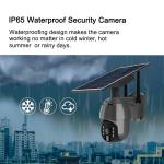 2MP Solar Powered CCTV Camera Wireless 8W Solar Panel Pan Tilt 360 View IP65