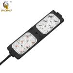 12V Plastic Red Blue Flashing Fancy Light Bar 12 Beads Module Lamp