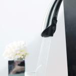 SENTO New Design kitchen sink faucet Swan faucet spray out for US MARKET
