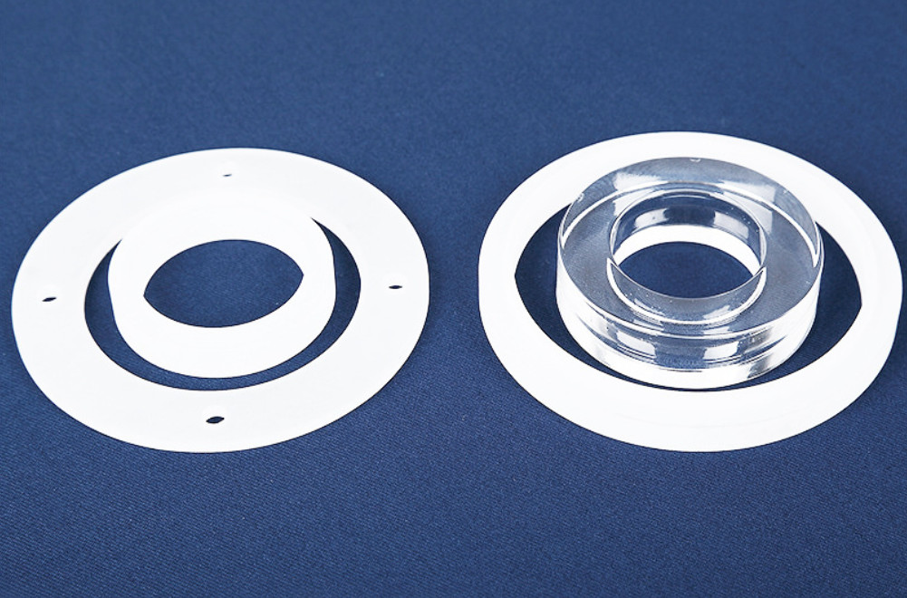 Slotted Perforated Quartz Flange Ring AR Coating