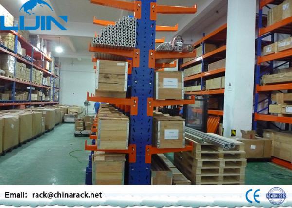 Quality Heavy Duty Cantilever Warehouse Racks , Adjustable Q235B Steel Cantilever Racking for sale