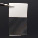 20mmx38-15mm Cable Adhesive Label 1.5mil White Gloss Transparent Water Resistant