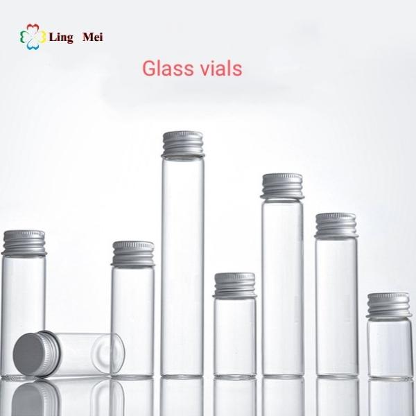 Glass Dram Vials 5ml 6ml 8ml 10ml 12ml 15ml Clear glass vials with aluminum cap