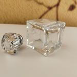 Clear Frosted Flat Square Empty Glass Perfume Bottle 15ml 30ml 50ml 60ml with