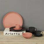 ODM Under Glazed Ceramic Plates Sets , European Style Matte Ceramic Dinnerware