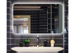 Square Light Up Vanity Mirror / OEM LED Frameless Bathroom Mirror