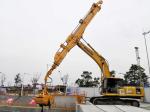 Long Reach Telescopic Boom For Excavator , Construction Sites Metal Telescopic