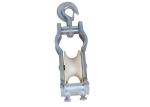 0.5T- 2T Dual Purpose Wire Rope Pulley Block , Aerial Cable Rope Pulley Block