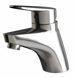 Wholesale Deck Mounted Basin Sink Faucet 304 Or 316 Solid Casting Body Tap Brush silvor mixer from china suppliers