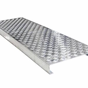 Wholesale Equipment Steps Steel Safety Grating , Wear Resistance Galvanized Metal Grating from china suppliers