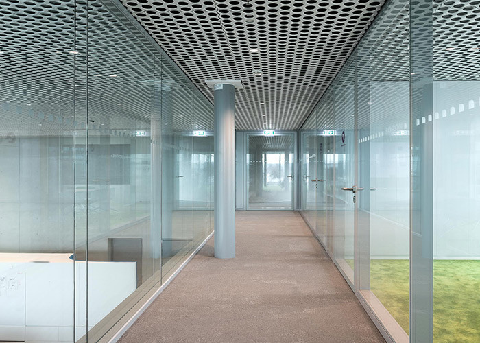 double glazed demountable transparent customized size tempered glazed partition wall