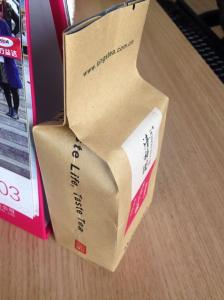 Brown Kraft Paper Side Gusset Tea Bags Packaging Foil Lined Moisture Proof