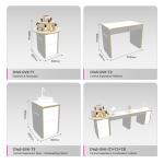 Customized Cosmetic Display Stand Gray Wooden&Iron Skincare Store Rack for