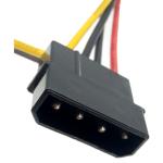 4 Pin Male 1 To 2 * 4 Pin Famale IDE 4 Pin Sata Power Y Cable