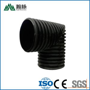 Wholesale Double Wall Bellows Drain Pipe Welded Elbow Inspection Well Joints Hdpe Pipe Fittings from china suppliers
