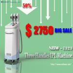 Factory price 50% discounts off! 3 handles multifunctional IPL skin rejuvenation