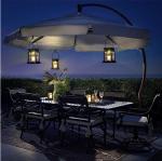 Candle Effect IP44 Waterproof 6.54 Inch LED Solar Garden Lanterns
