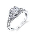 18K 14K 10K 9K Platinum Halo Lab Created Diamond Engagement Ring 1 To 3 Carats