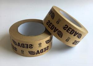 Wholesale Easy Tear Kraft Paper Tape Single / Double Sided Adhesive With Hotmelt Glue from china suppliers