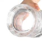 Aluminum Plastic PP Collar 500ml Oval Glass Vodka Bottles for Chinese Wholesales