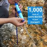 1000L Portable Water Filter Straw Replacement ABS Emergency Preparedness