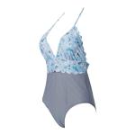 Tiered Layer Tie a Knot Front Top With Low waist Bikini swimsuit high cut