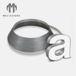Flexible Silver Color J Type 45 Meters Length 3/4" LED Plastic Trim Cap